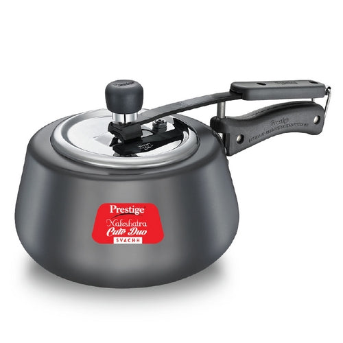 Prestige Nakshatra Cute Duo Svachh Hard Anodised Spillage Control Pressure Cooker – Induction & Gas Compatible