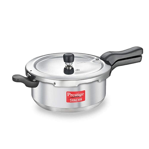 Prestige Svachh Aluminium Anti Bulge Gas and Induction Compatible Pan Pressure Cooker