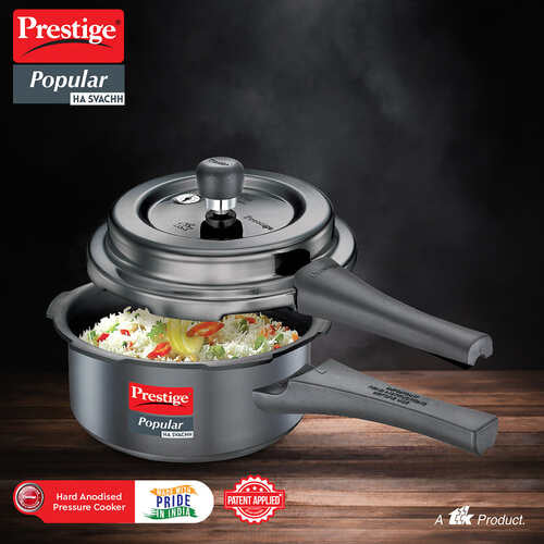 Prestige Popular Svachh Hard Anodised Pressure Cooker