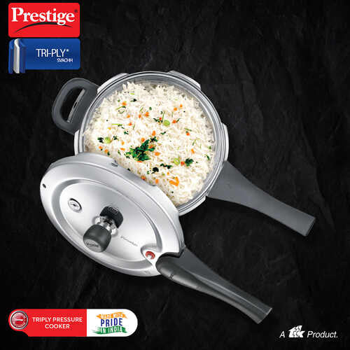 Prestige Svachh Tri-Ply Outer Lid Pressure Cooker