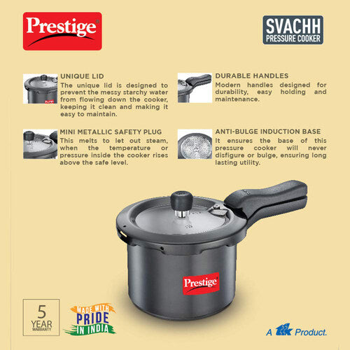 Prestige Svachh Hard Anodised Pressure Cooker