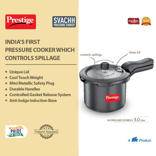 Prestige Svachh Hard Anodised Pressure Cooker