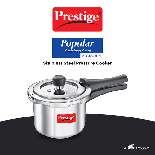 Prestige Popular Svachh Spillage Control Stainless Steel Pressure Cooker