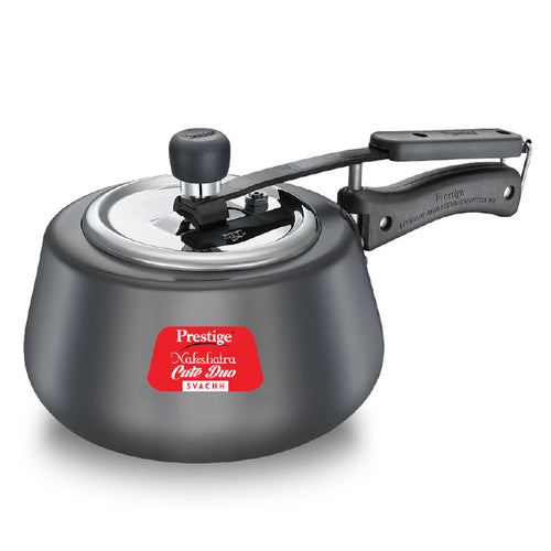 Prestige Nakshatra Cute Duo Svachh Hard Anodised Spillage Control Pressure Cooker – Induction & Gas Compatible