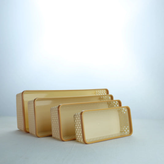 Aristo Alexa Basket Set – 4 Sizes (444, 333, 222, 111) – Multipurpose Plastic Storage