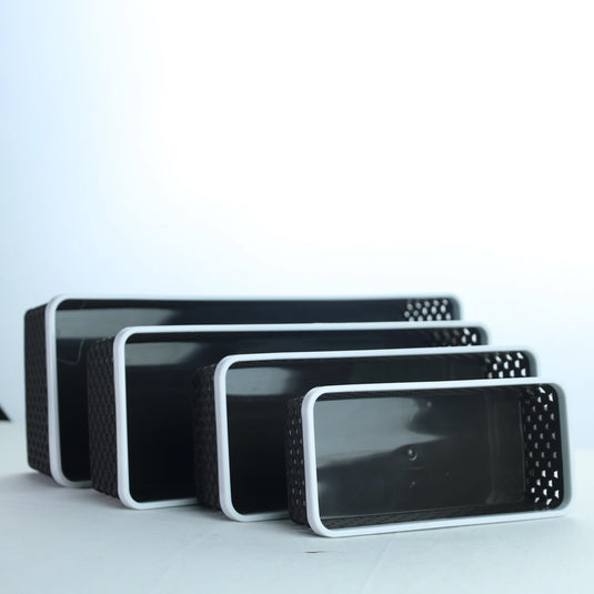 Aristo Alexa Basket Set – 4 Sizes (444, 333, 222, 111) – Multipurpose Plastic Storage