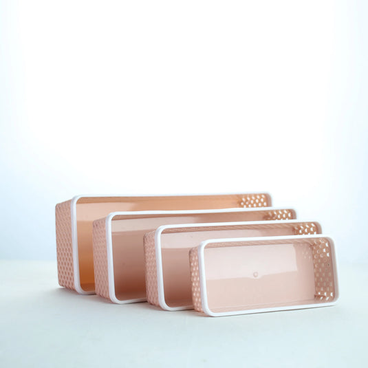 Aristo Alexa Basket Set – 4 Sizes (444, 333, 222, 111) – Multipurpose Plastic Storage