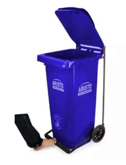Aristo Wheel Waste Bin with Pedal Multicolor