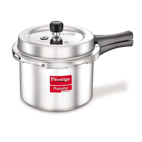 Prestige Popular Svachh Virgin Aluminium Spillage Control Pressure Cooker