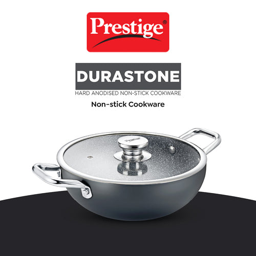 Prestige Durastone Hard Anodised Non-Stick Cookware Deep Kadai