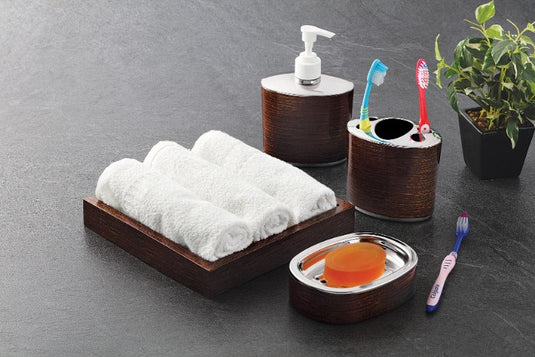 Liza Classic 4-Piece Bathroom Accessories Set - Timeless and Elegant Essentials for a Stylish Bathroom