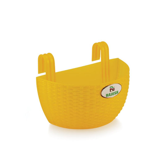 Janta Plastic Jasmine Balcony Pots Multicolor