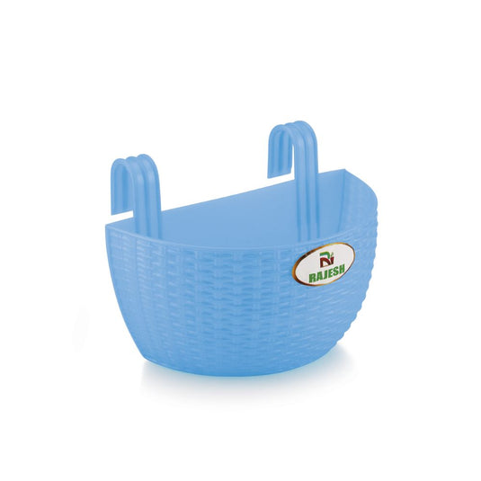 Janta Plastic Jasmine Balcony Pots Multicolor