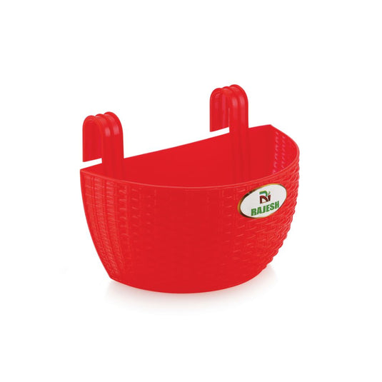 Janta Plastic Jasmine Balcony Pots Multicolor