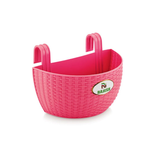 Janta Plastic Jasmine Balcony Pots Multicolor