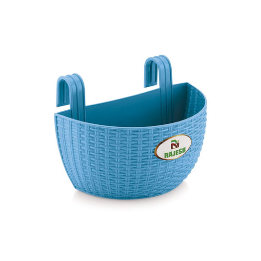 Janta Plastic Jasmine Balcony Pots Multicolor