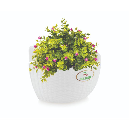 Janta Plastic Jasmine Balcony Pots Multicolor