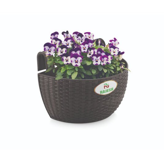 Janta Plastic Jasmine Balcony Pots Multicolor