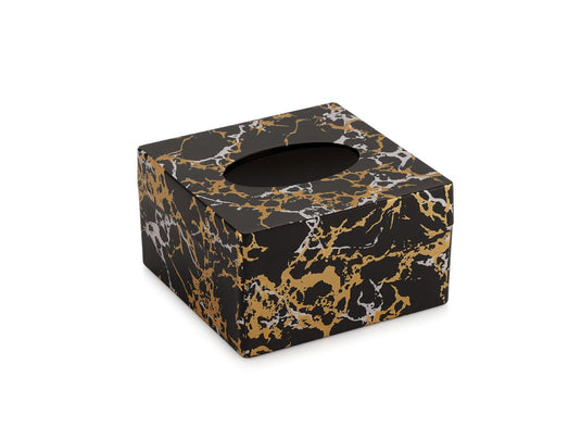 Liza Alpine Small Tissue Box - Compact and Elegant Tissue Holder with Modern Design for Home and Office Use