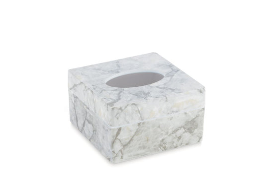Liza Alpine Small Tissue Box - Compact and Elegant Tissue Holder with Modern Design for Home and Office Use
