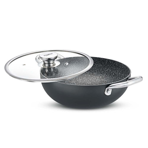 Prestige Durastone Hard Anodised Non-Stick Cookware Deep Kadai