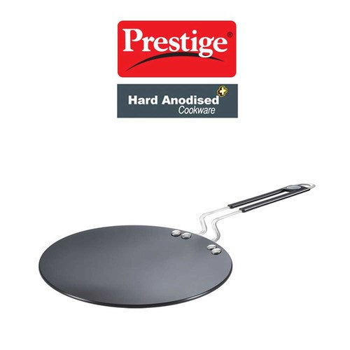 Prestige Hard Anodised Plus Roti Tawa – Durable Black Non-Stick Flat Cookware