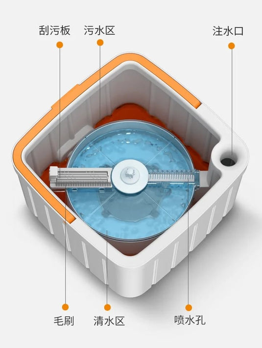 Janta Plastics PrimeSpin 360° Ultra-Efficient Spin Mop with Hands-Free Wringing and Advanced Microfiber Technology for Easy Floor Cleaning