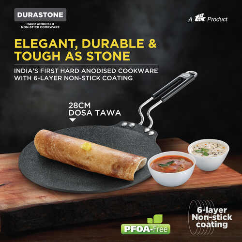Prestige Durastone Hard Anodised Non-Stick Cookware Dosa Tawa
