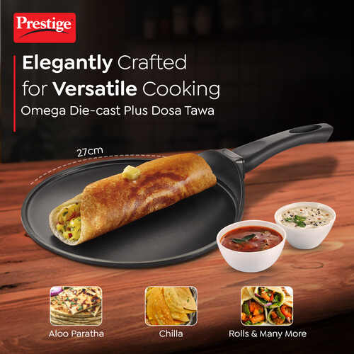 Prestige Omega Die-Cast Plus Aluminium Non-Stick Tawa