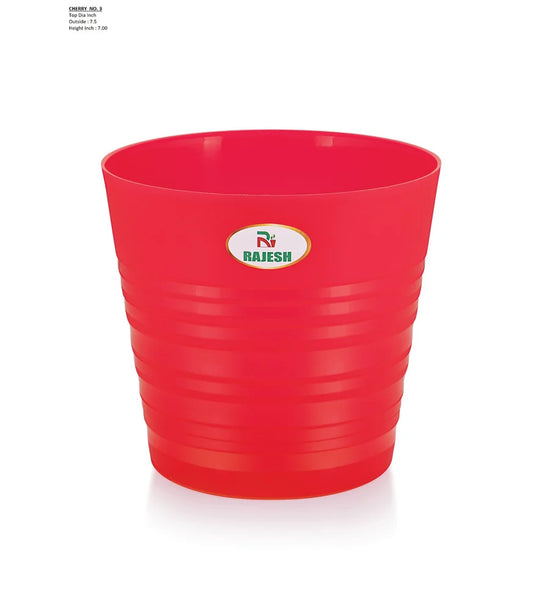 Janta Plastic Cherry Planters Multicolor