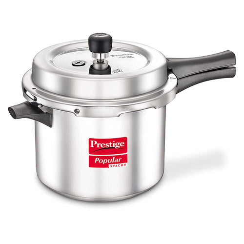 Prestige Popular Svachh Virgin Aluminium Spillage Control Pressure Cooker