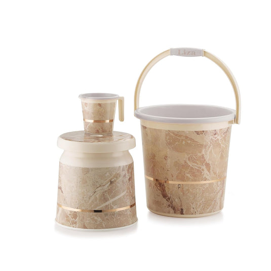 Janta Plastics Orry Modern Heavy Plastic Bathroom Set