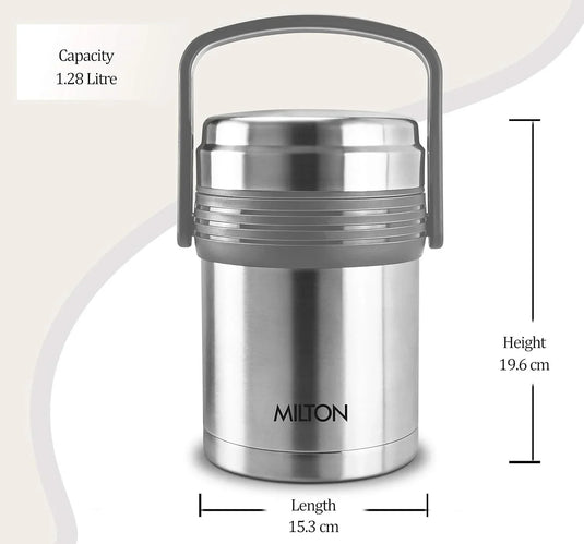 Milton Opus Triple-Layer Stainless Steel Lunch Box