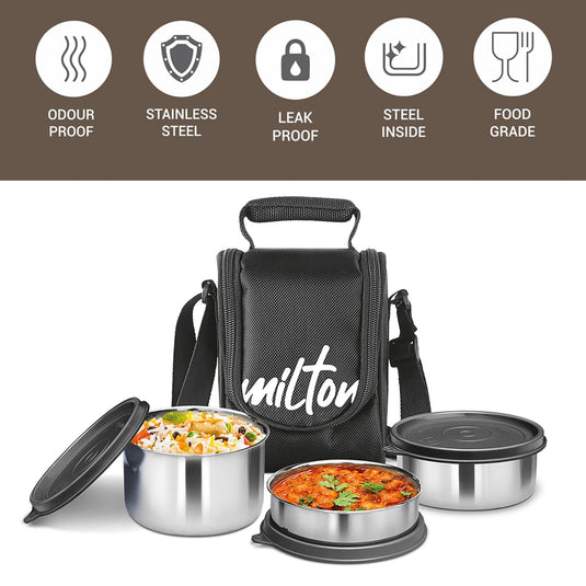 Milton Tasty Lunch Combo Steel Tiffin