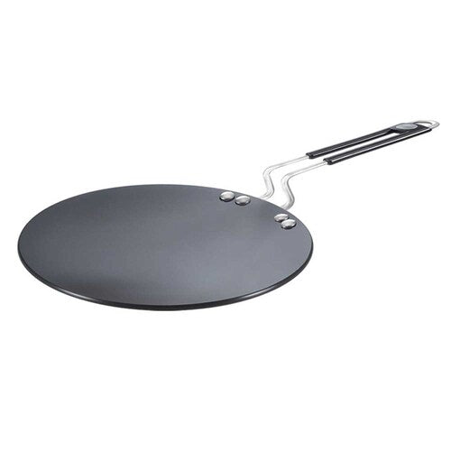 Prestige Hard Anodised Plus Roti Tawa – Durable Black Non-Stick Flat Cookware
