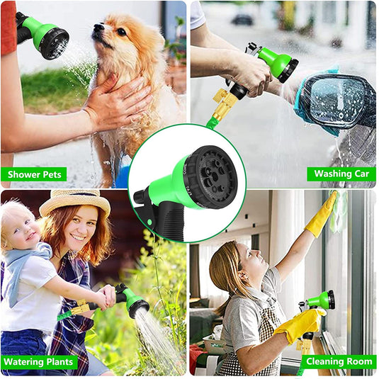 Janta Plastics Multi-Function 7-in-1 Water Spray Nozzle with Adjustable Spray Patterns for Versatile Lawn, Garden, and Outdoor Cleaning Tasks