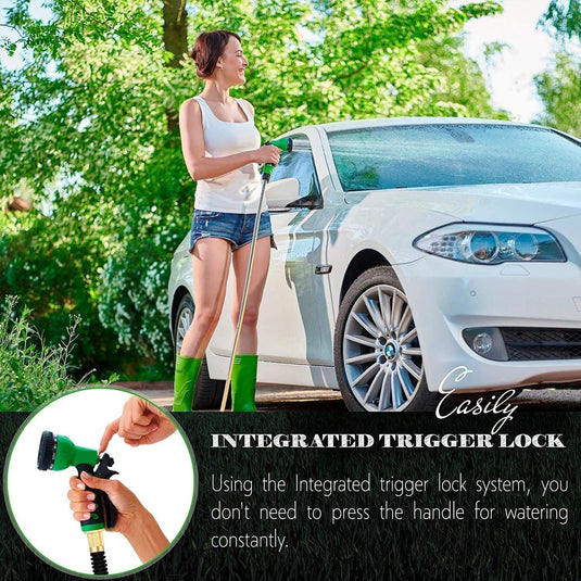 Janta Plastics Multi-Function 7-in-1 Water Spray Nozzle with Adjustable Spray Patterns for Versatile Lawn, Garden, and Outdoor Cleaning Tasks