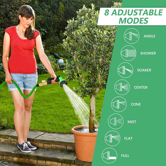 Janta Plastics Multi-Function 7-in-1 Water Spray Nozzle with Adjustable Spray Patterns for Versatile Lawn, Garden, and Outdoor Cleaning Tasks
