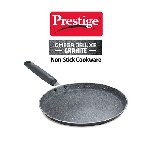 Prestige Omega Deluxe Granite Non-stick Omni Tawa – PFOA Free Round Base Cookware