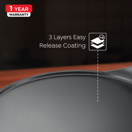 Prestige Omega Die-Cast Plus Aluminium Non-Stick Tawa