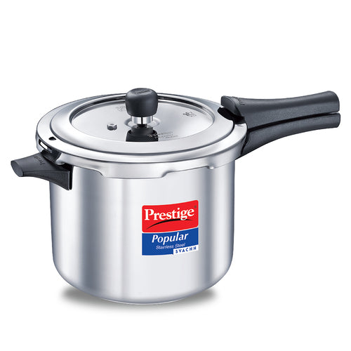 Prestige Popular Svachh Spillage Control Stainless Steel Pressure Cooker