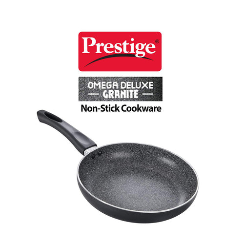 Prestige Omega Deluxe Granite Non-stick Fry Pan – PFOA Free Round Base Cookware