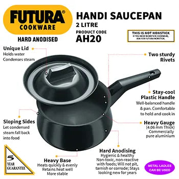 Hawkins Hard Anodised Handi Saucepan