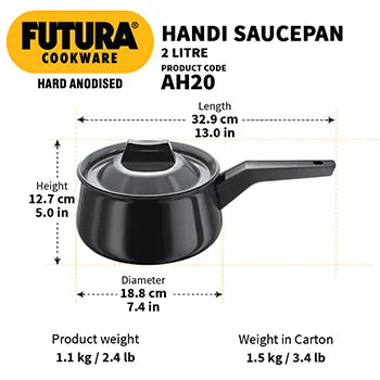 Hawkins Hard Anodised Handi Saucepan