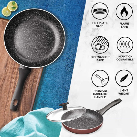Milton Pro Cook Granito Induction Fry Pan with Lid