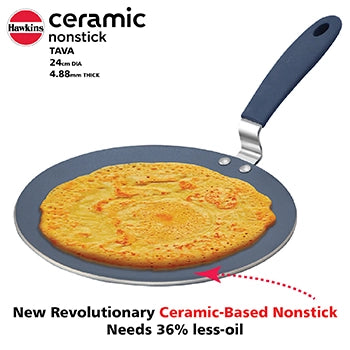Hawkins Ceramic Nonstick Tava – Heavy-Duty, Even Heating Cookware