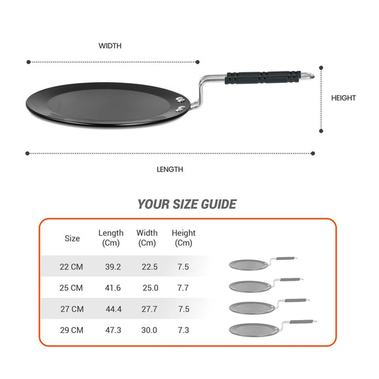 Milton Pro Cook Hard Anodized Induction Tawa