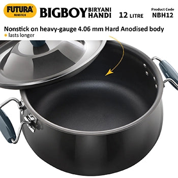 Hawkins Nonstick Biryani Handi 12 Litre