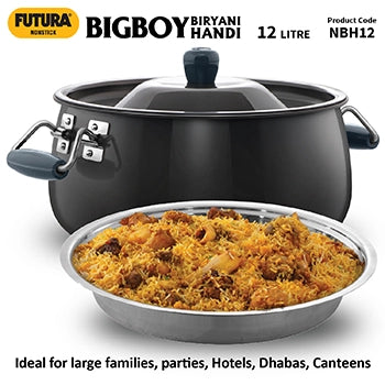 Hawkins Nonstick Biryani Handi 12 Litre