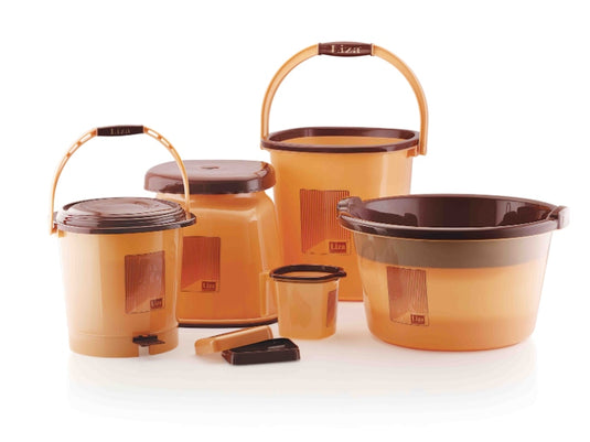 Liza Opera 6-Piece Jumbo Bathroom Accessories Set - Premium Bathroom Essentials for Complete Organization and Elegant Styling